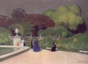 Felix Vallotton The Jardin du Luexmbourg oil on canvas